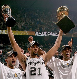 Only the Boston Celtics, Los Angeles Lakers and Chicago Bulls have won more NBA titles than the San Antonio Spurs.  (Photo - NBAE/Getty Images)